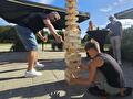 reuzen mikado spelen als teamuitje